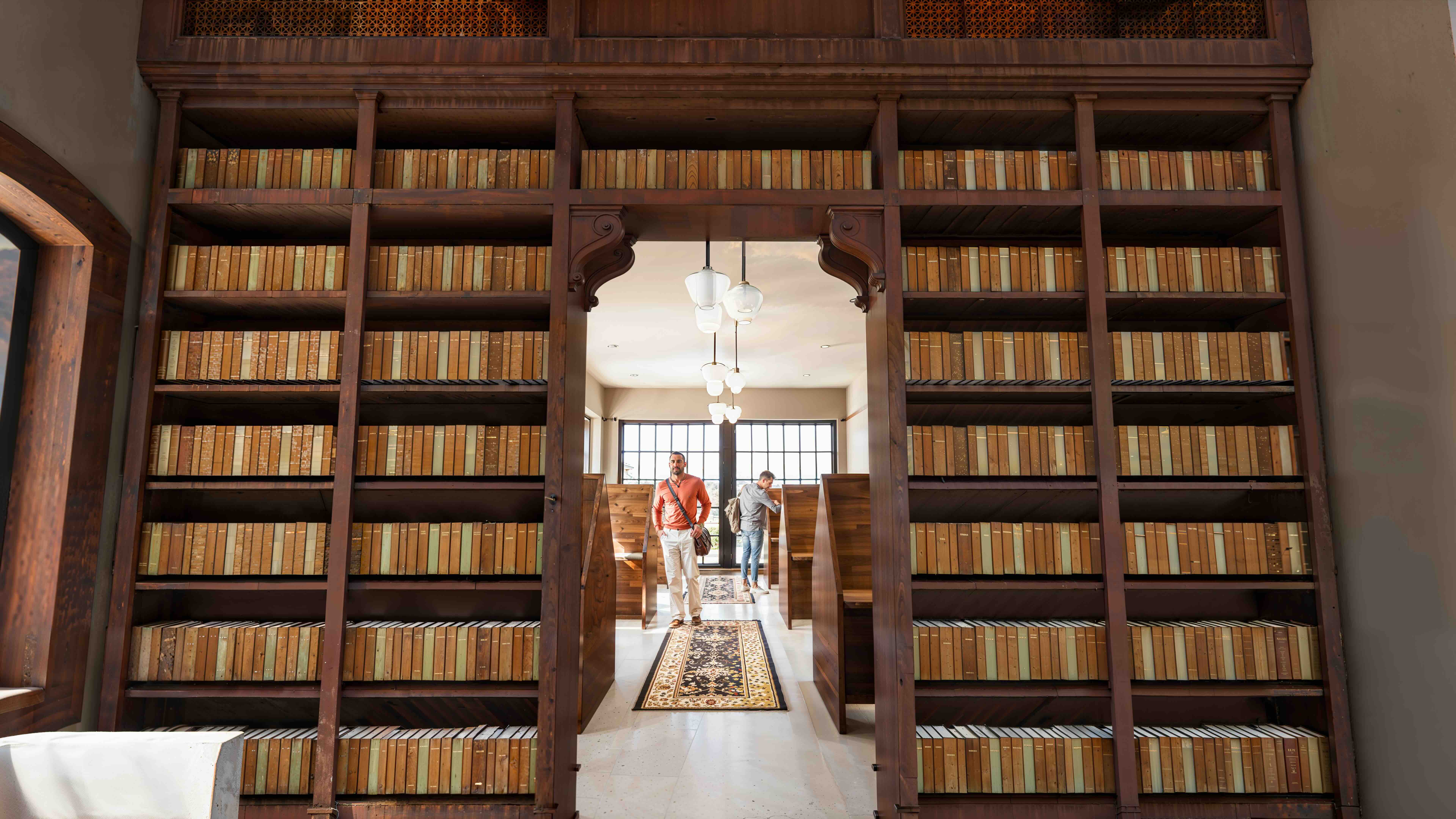 Study carrels — deep focus.